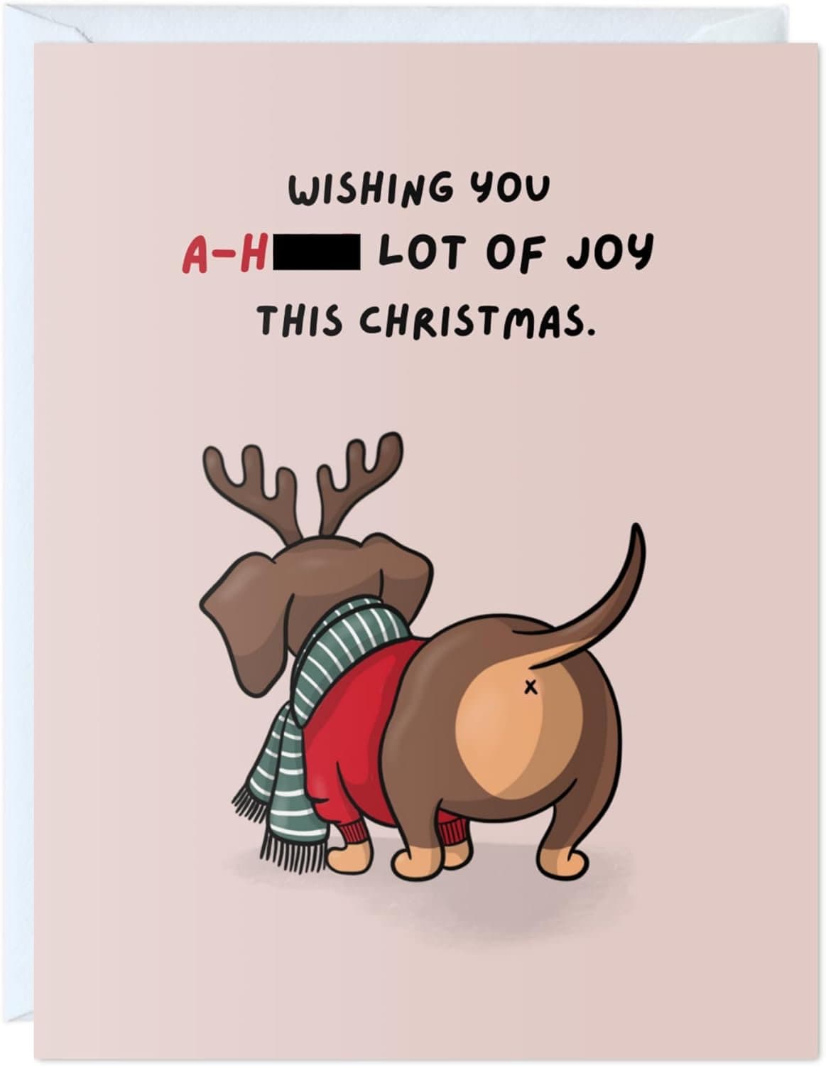 Dachshund Funny Christmas Card AlyLou